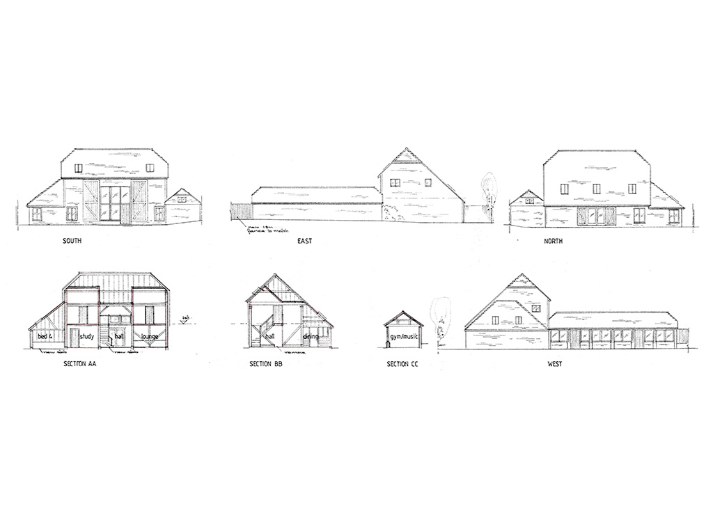 Lot: 67 - BARN AND CARPORT WITH PLANNING FOR FIVE-BEDROOM DETACHED HOUSE - 